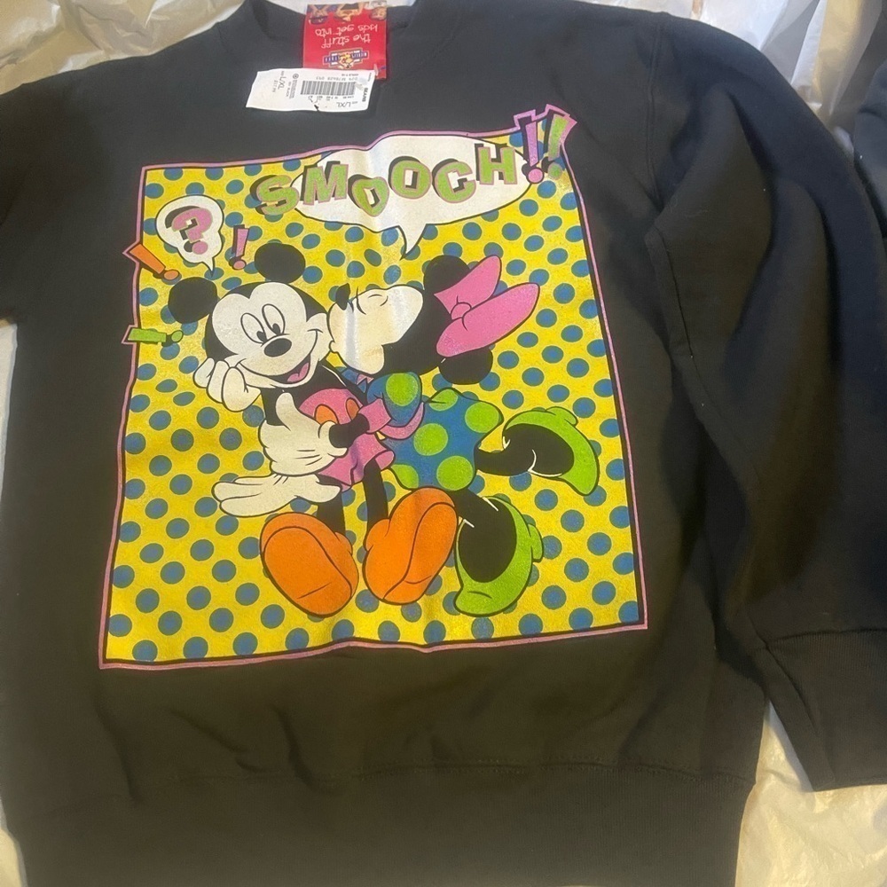 Mickie and mini mouse Disney sweat shirt children size XL 14-16 nwt